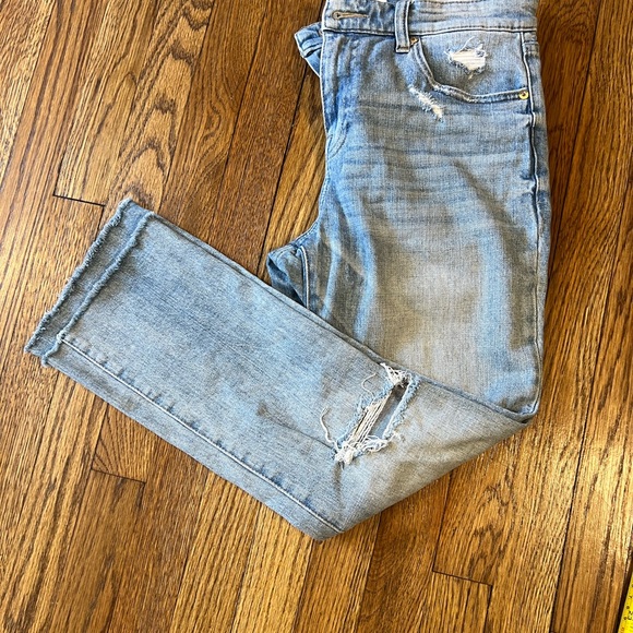 Pistola Blue Straight Leg Distressed Jeans - Picture 4 of 7
